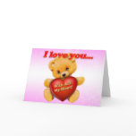 I love you Bear Cards