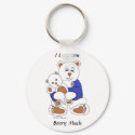 I Love You Beary Much keychain