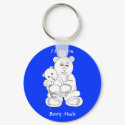 I Love You Beary Much keychain