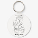 I Love You Beary Much keychain