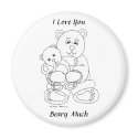 I Love You Beary Much magnet