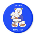 I Love You Beary Much magnet