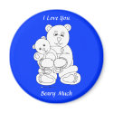 I Love You Beary Much magnet