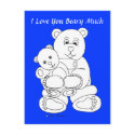 I Love You Beary Much postcard