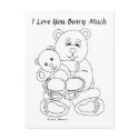 I Love You Beary Much postcard