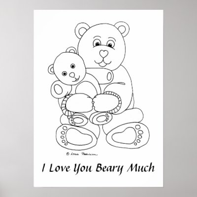 I Love You Beary Much Poster by InspirationalStories