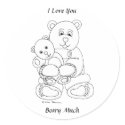I Love You Beary Much sticker
