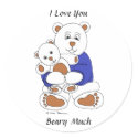I Love You Beary Much sticker
