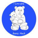 I Love You Beary Much sticker