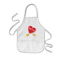 I Love You Bird Design1 on Kids Apron apron