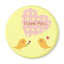 I Love You Bird Design2 Magnet