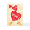 I Love You Bird Greeting Card by Yoshika I Love You Bird Greeting Card