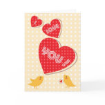 I Love You Bird Greeting Card