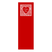 I Love You Bookmarks - Style 1 business cards