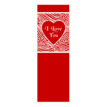 I Love You Bookmarks - Style 2 business cards by scribbleprints I Love You Bookmarks - Style 2 business cards