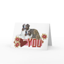 I LOVE YOU BORDER COLLIES cards