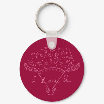 I Love You Bouquet Keychain