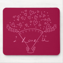 I Love You Bouquet Mousepad