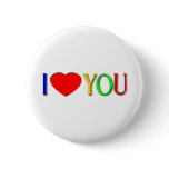 I Love You Pinback Button