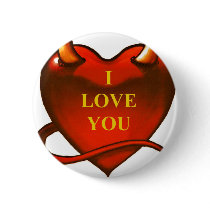 I LOVE YOU PINBACK BUTTONS