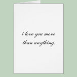 "I Love You" card cards