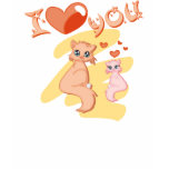I love you cats t shirt