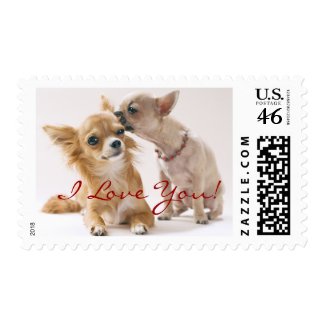 I Love You Chihuahua Stamps stamp