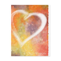 I love you-colors postcards