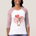 I Love You Corgi Women's 3/4 Sleeve Shirt