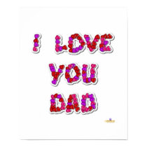I Love You Dad Candy Hearts posters