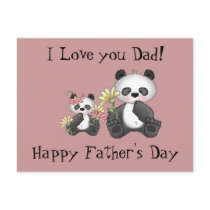 I Love you Dad! Happy Father's Day postcards