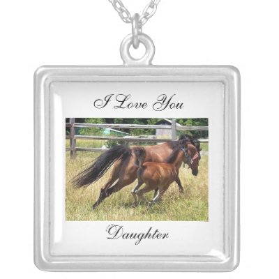 I Love You Daughter. I Love You Daughter Horse Necklace by PhotobyKirsi. Perfect Gift