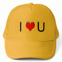 I Love You Designed Hat