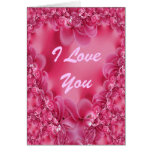I Love You Fractal Heart Card