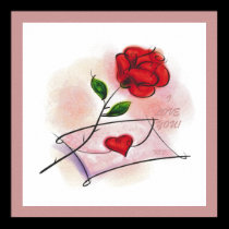 I LOVE YOU! Framed Print
