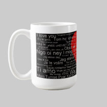 I Love You From Around The World Coffee Cup, Mug, by LCWeber I Love You From Around The World Coffee Cup, Mug,