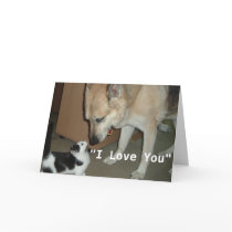 I Love You/German Shepherd Card