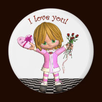 I Love You - Girl magnets