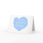 I Love You Grandma And Grandpa Blue Greeting Card