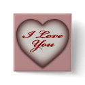I Love You Heart buttons
