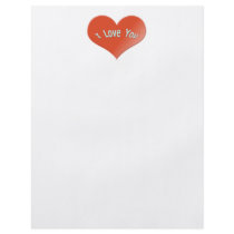 i love you heart full color flyer