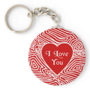 I Love You Heart Keychain keychain
