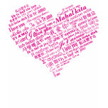 I Love You Heart (pink) t-shirts