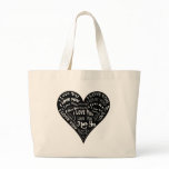I Love You Heart  Tote Bag for Weddings & Holidays