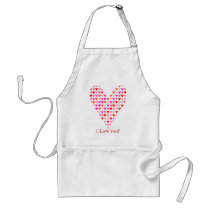 I Love You Hearts Apron