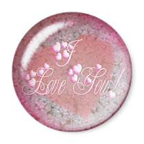 I LOVE YOU HEARTS & LACE by SHARON SHARPE magnets