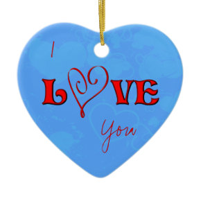I Love You Hearts Ornament ornament