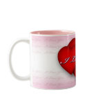 I Love You (hearts) Pink Coffee Mug