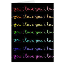 i love you i love you i love you card