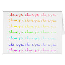 i love you i love you i love you card